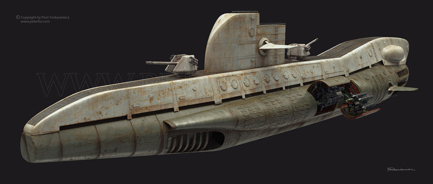 Freedom Forever Fighters Submarine Design - 3d model