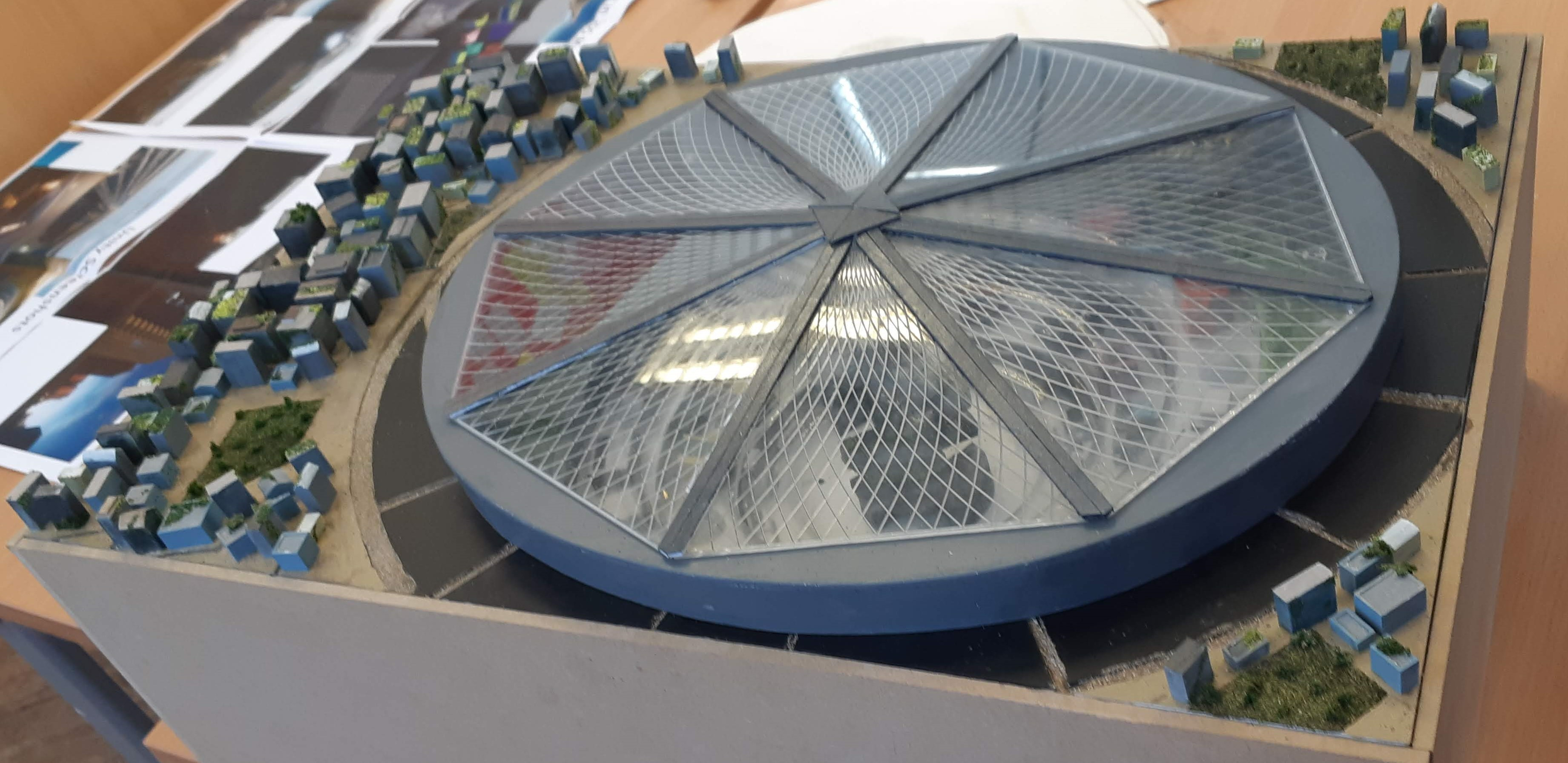 Full model of the dome and city