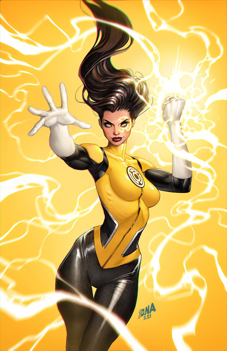 ArtStation Yellow Lantern Jessica Cruz