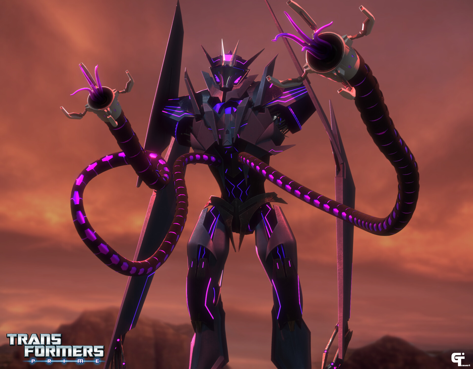 Soundwave from transformers with the transformers: prime design