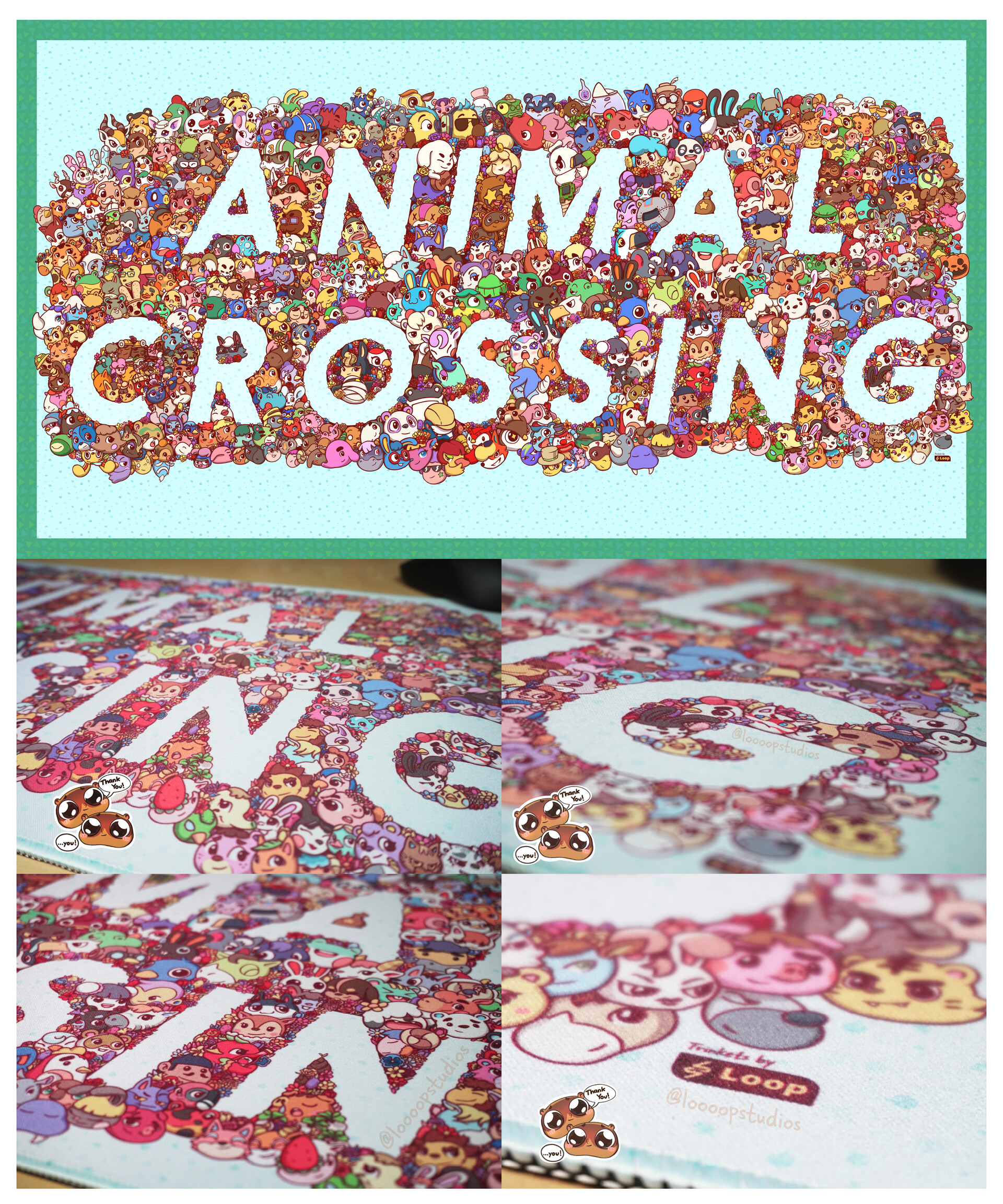 ArtStation Animal Crossing mural design