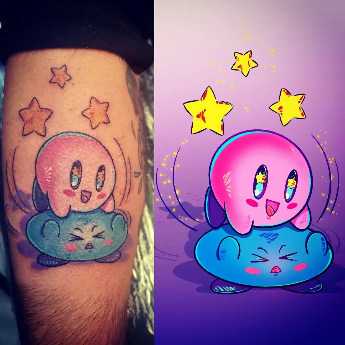 An incredible Kirby tattoo by tamagothchick on Instagram tattoos kirby  games gaming  Nerdy tattoos Cute tiny tattoos Kawaii tattoo