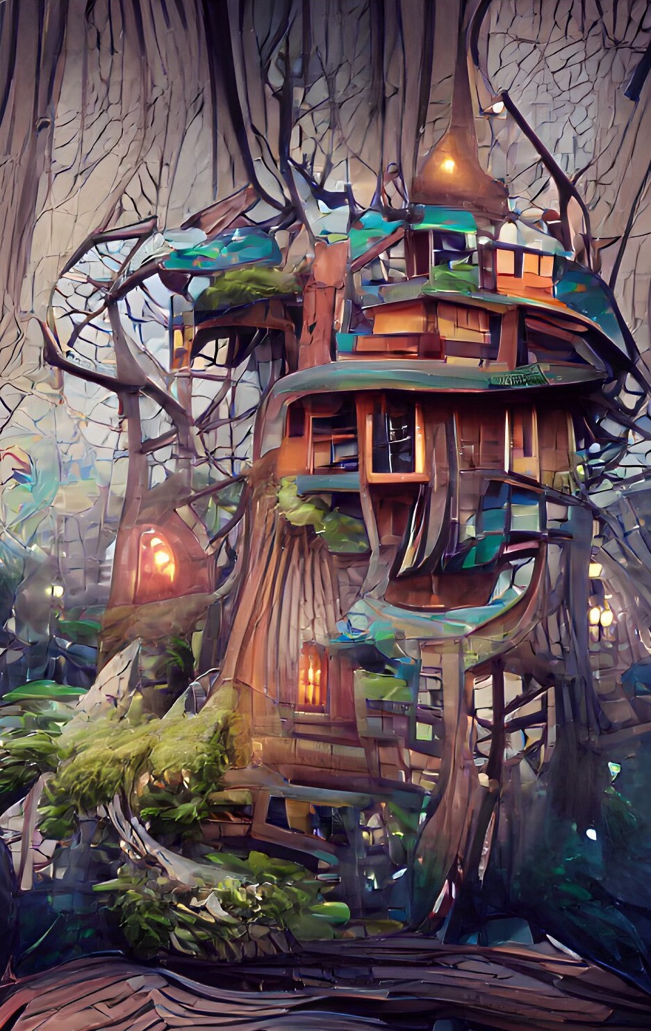 ArtStation tree house 1
