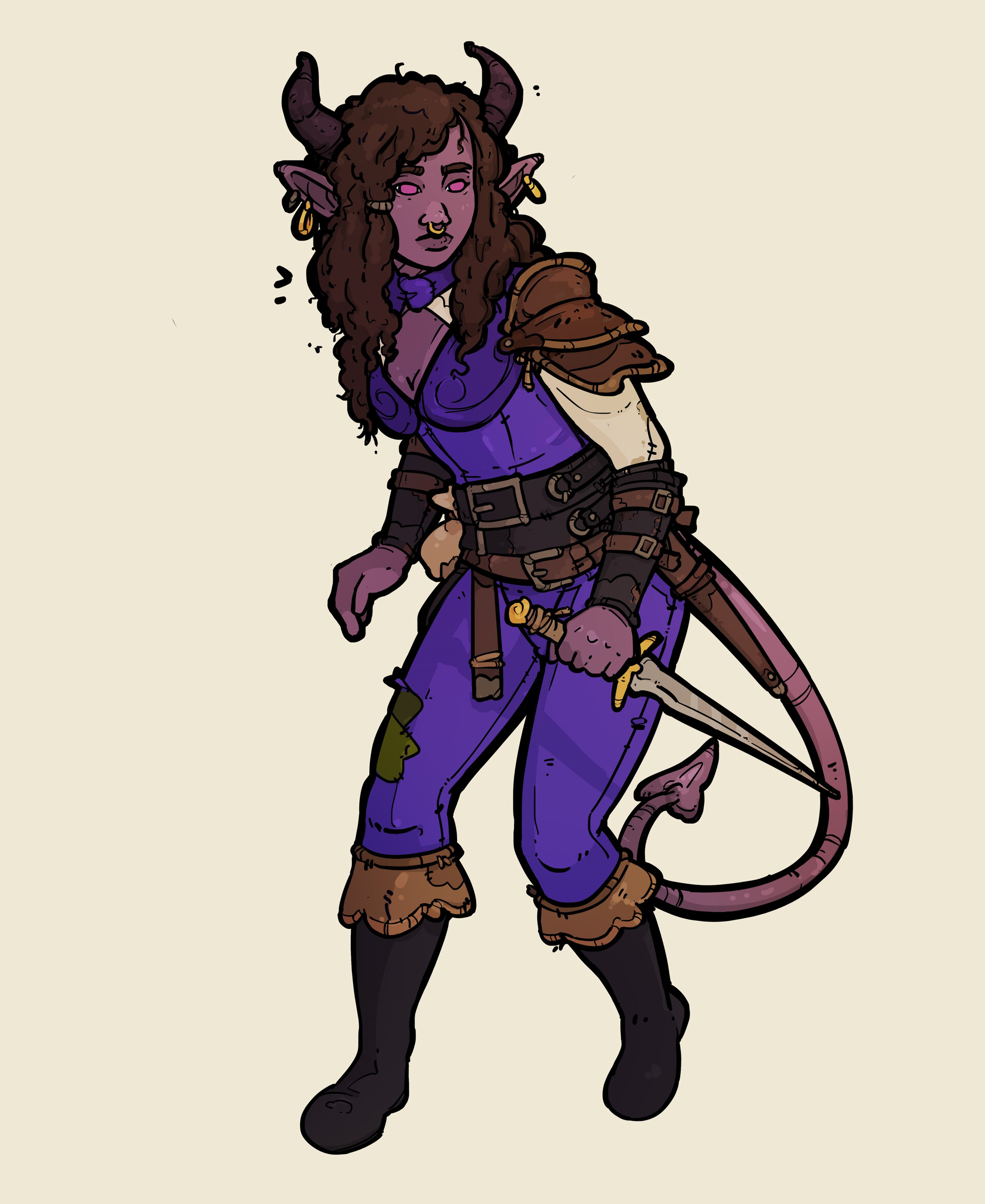 Tiefling Rogue by Nic J. : r/ImaginaryAssassins