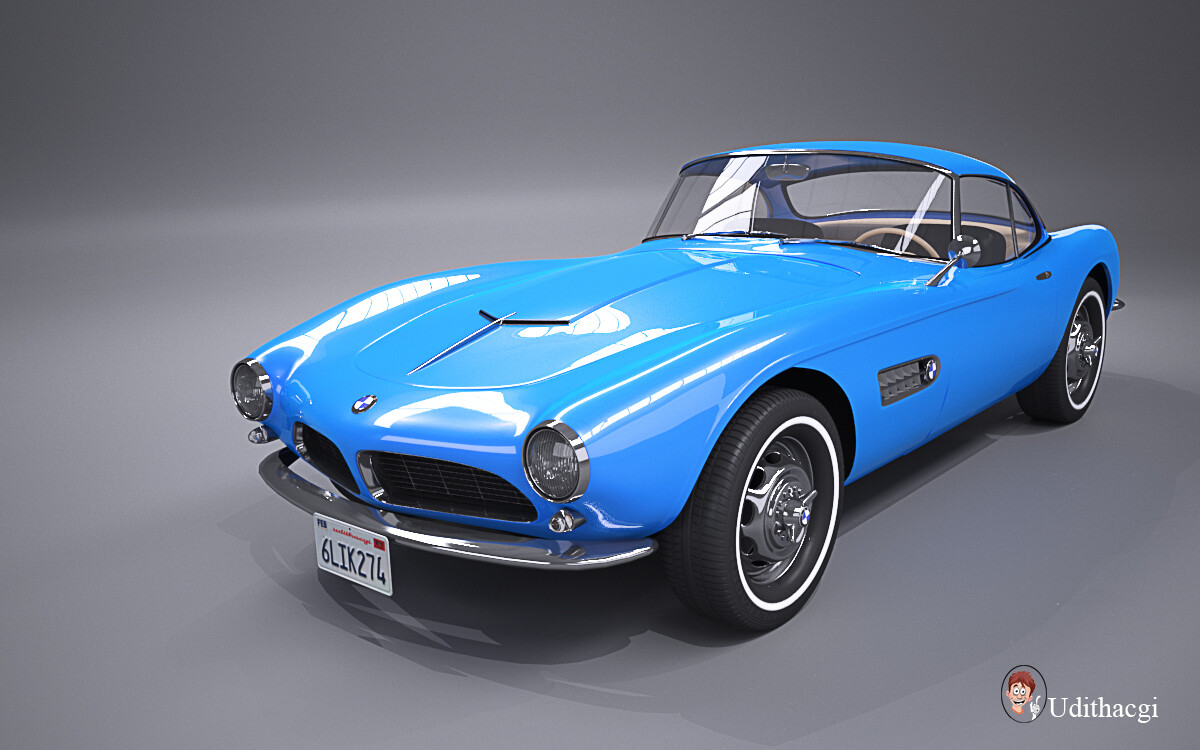 ArtStation - BMW 507 coupe 1959
