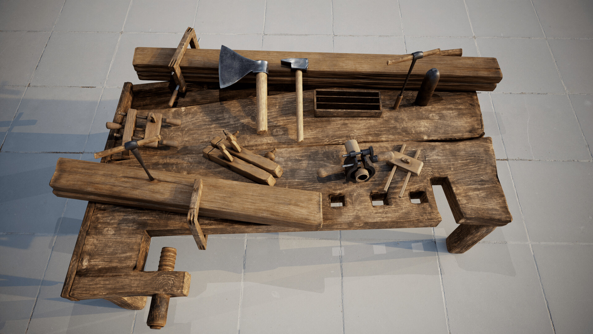 ArtStation Carpenter Tools Table