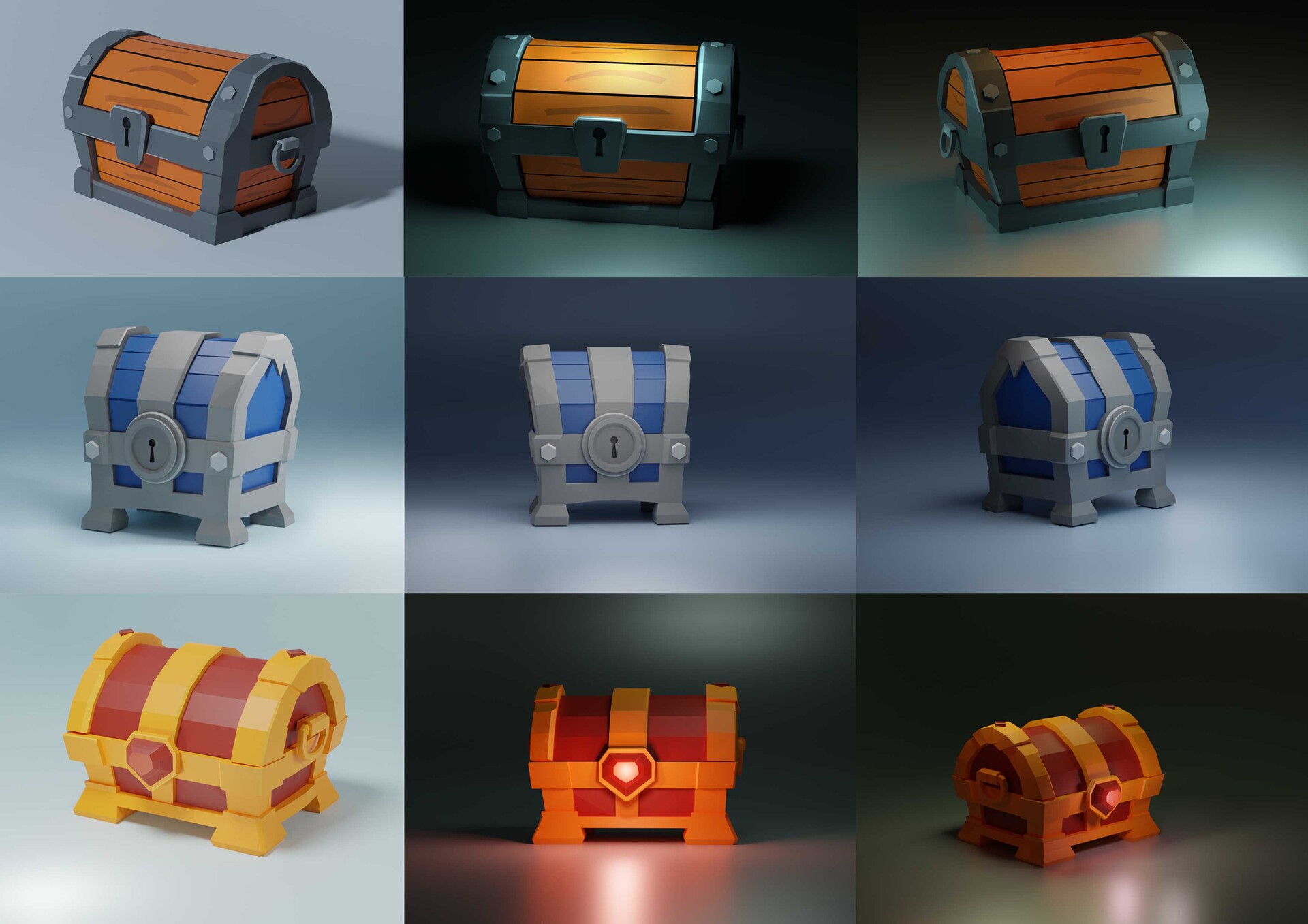ArtStation 3D Treasure chests