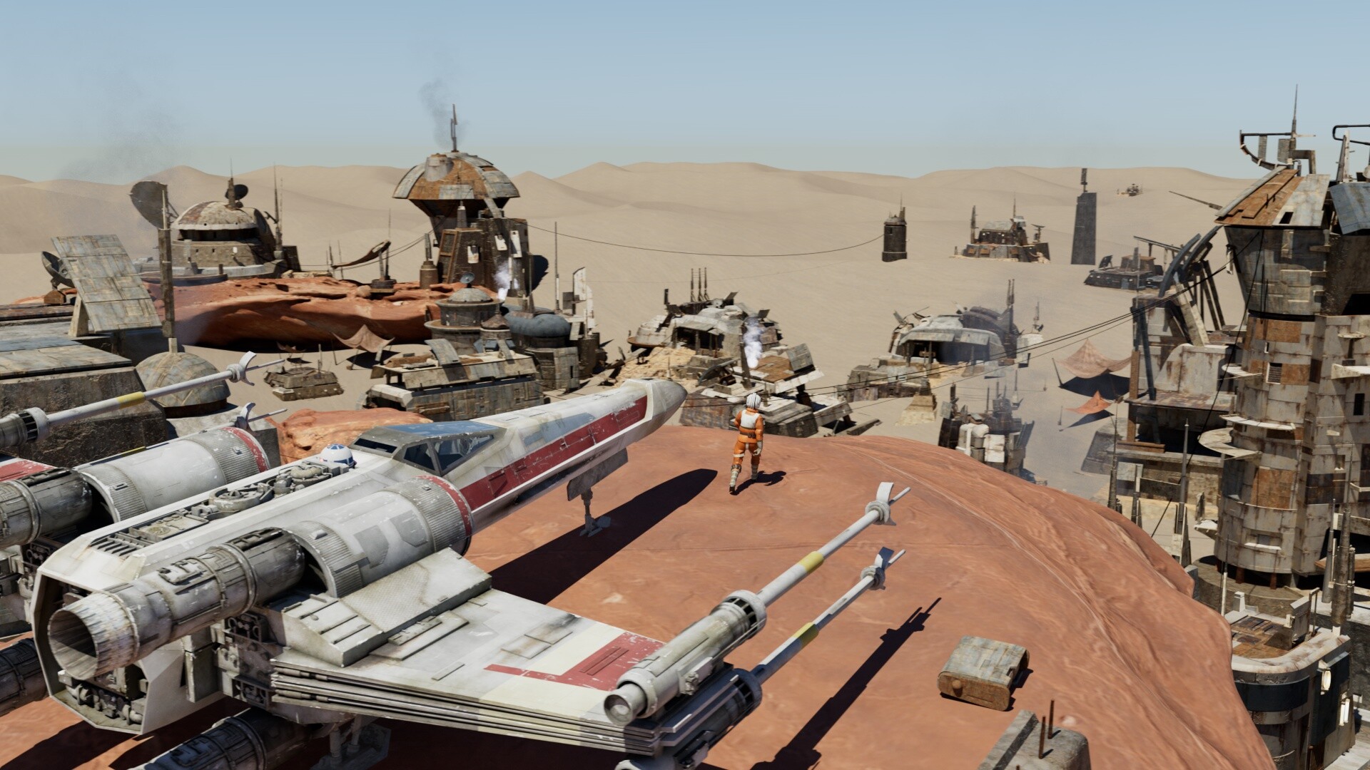 ArtStation XWing on Tatooine.