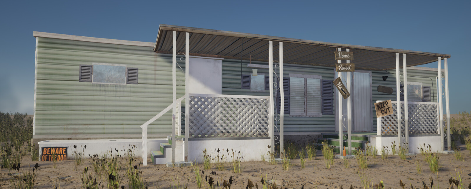 Mobile Home: Photorealism Art Test