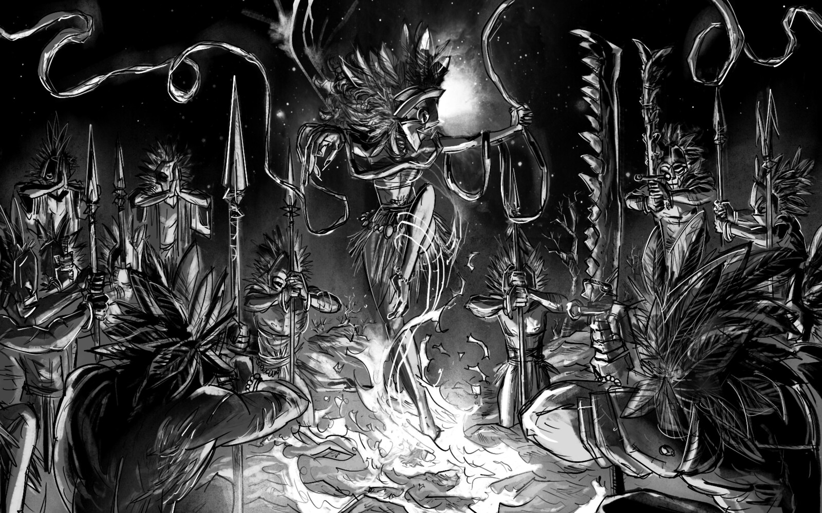 Grim Tides Illustrations - Battle Blessing