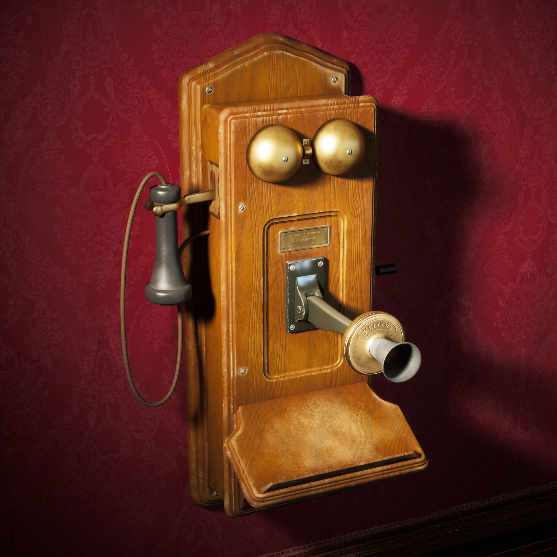 ArtStation Antique wall telephone