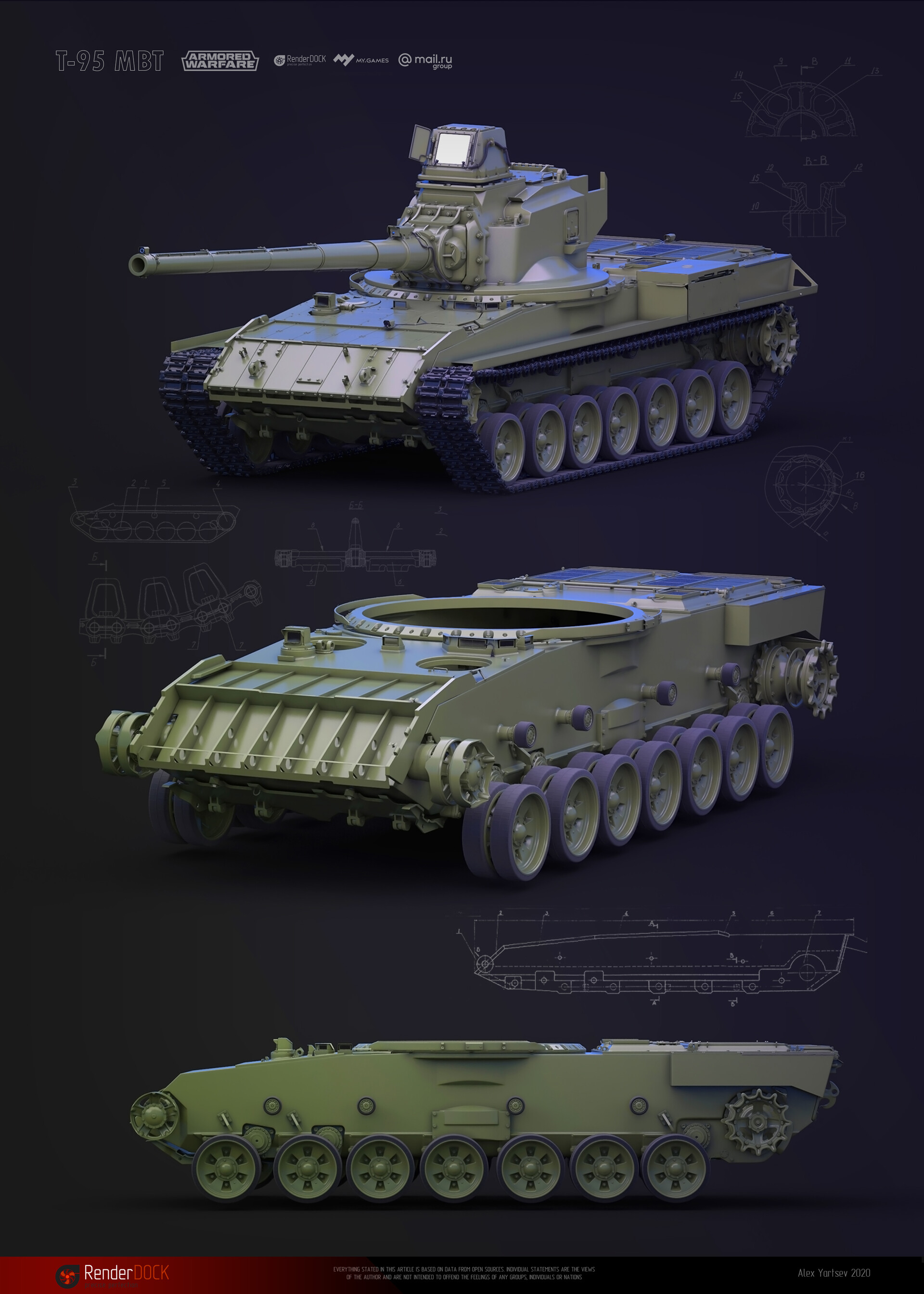 Russian T 95 Mbt