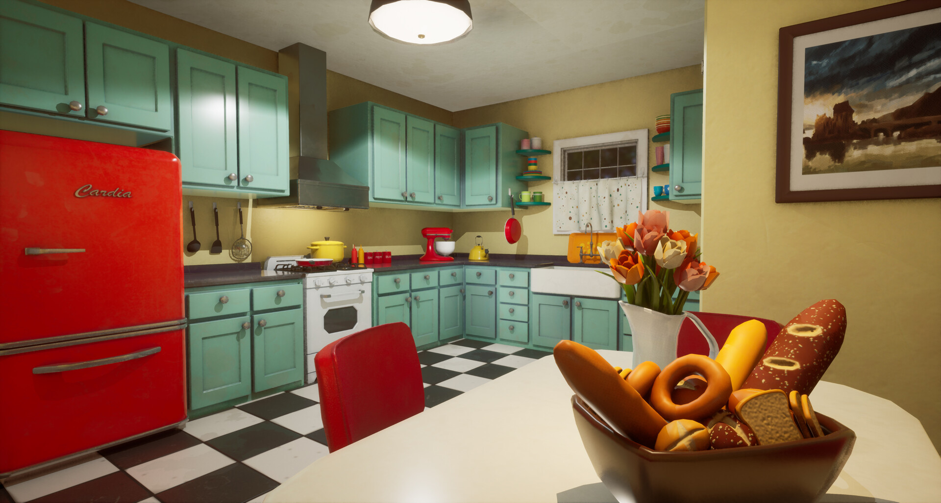 ArtStation MidCentury Modern Kitchen