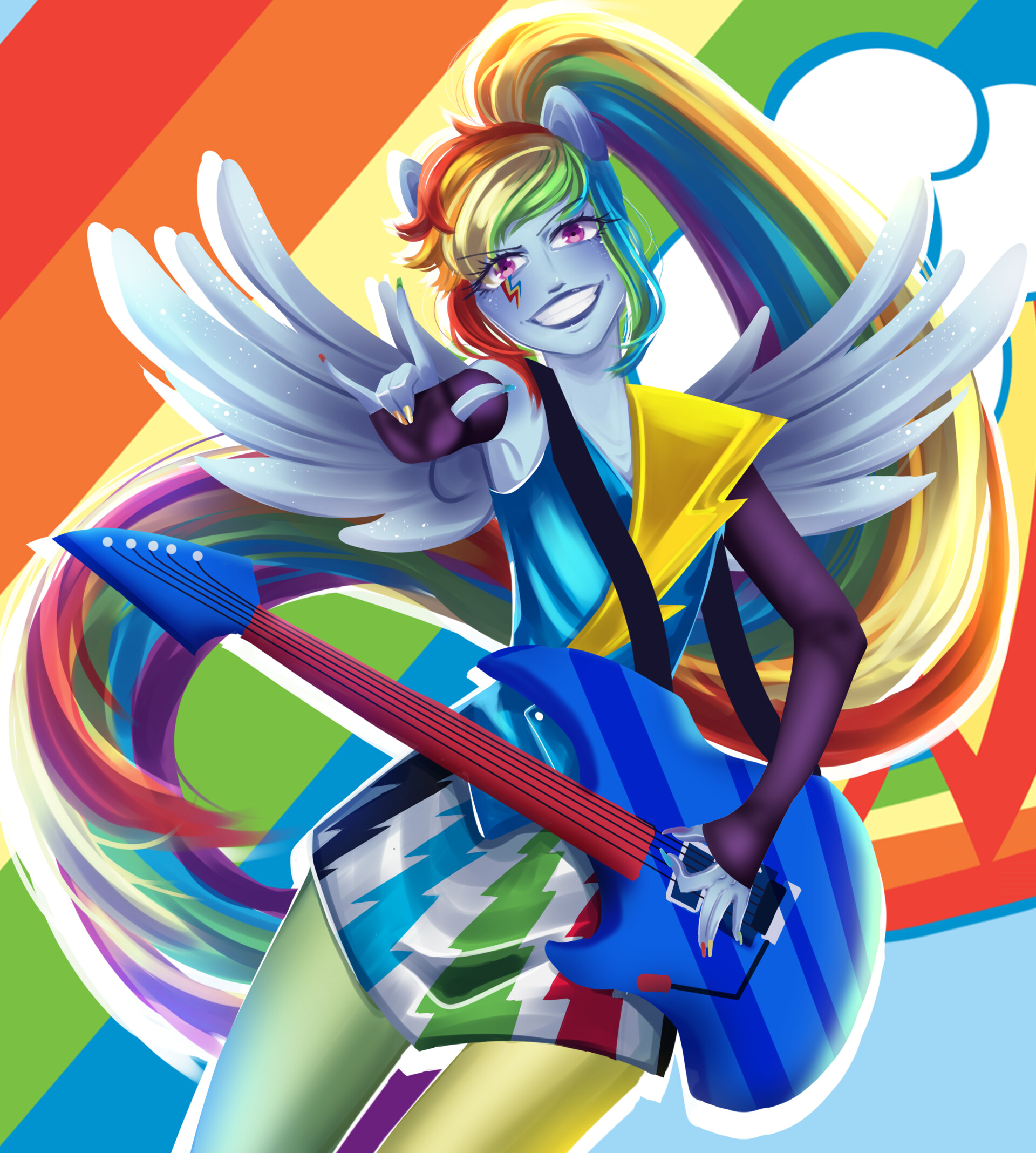 Rainbow dash rainbow rocks clearance