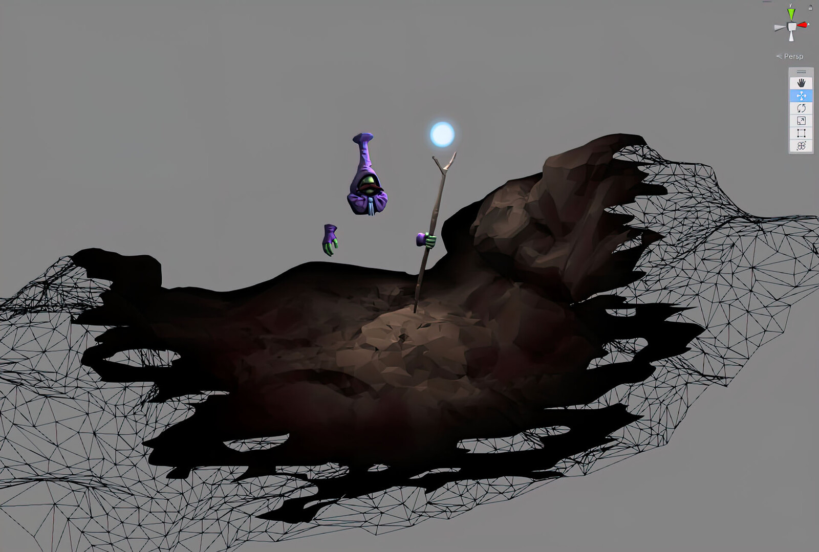 Greeting scene in Unity.