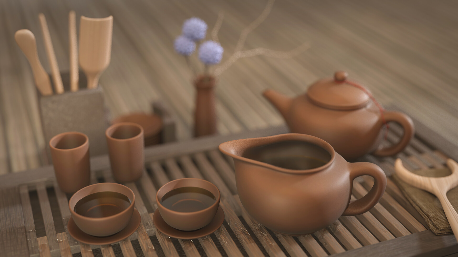 ArtStation Chinese Tea Set