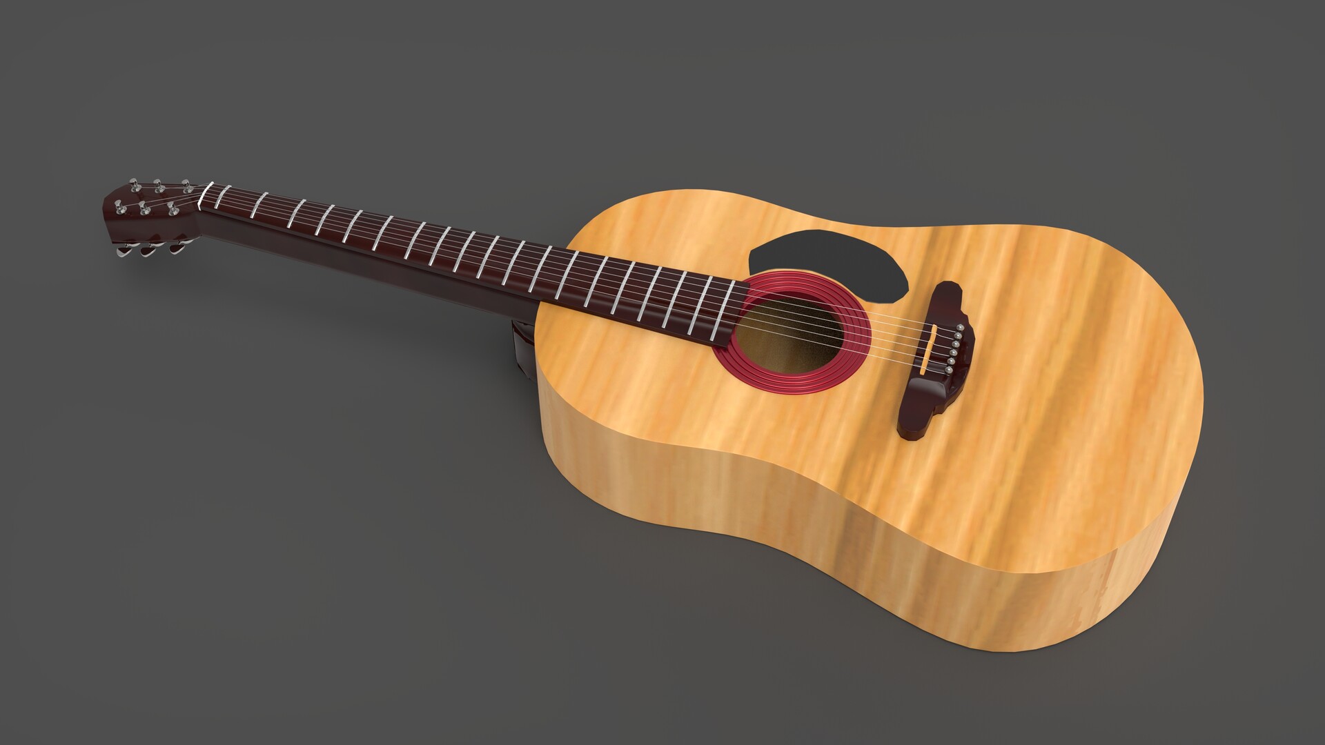 VIGNESH B - Guitar model modeled using the maya software and keyshot