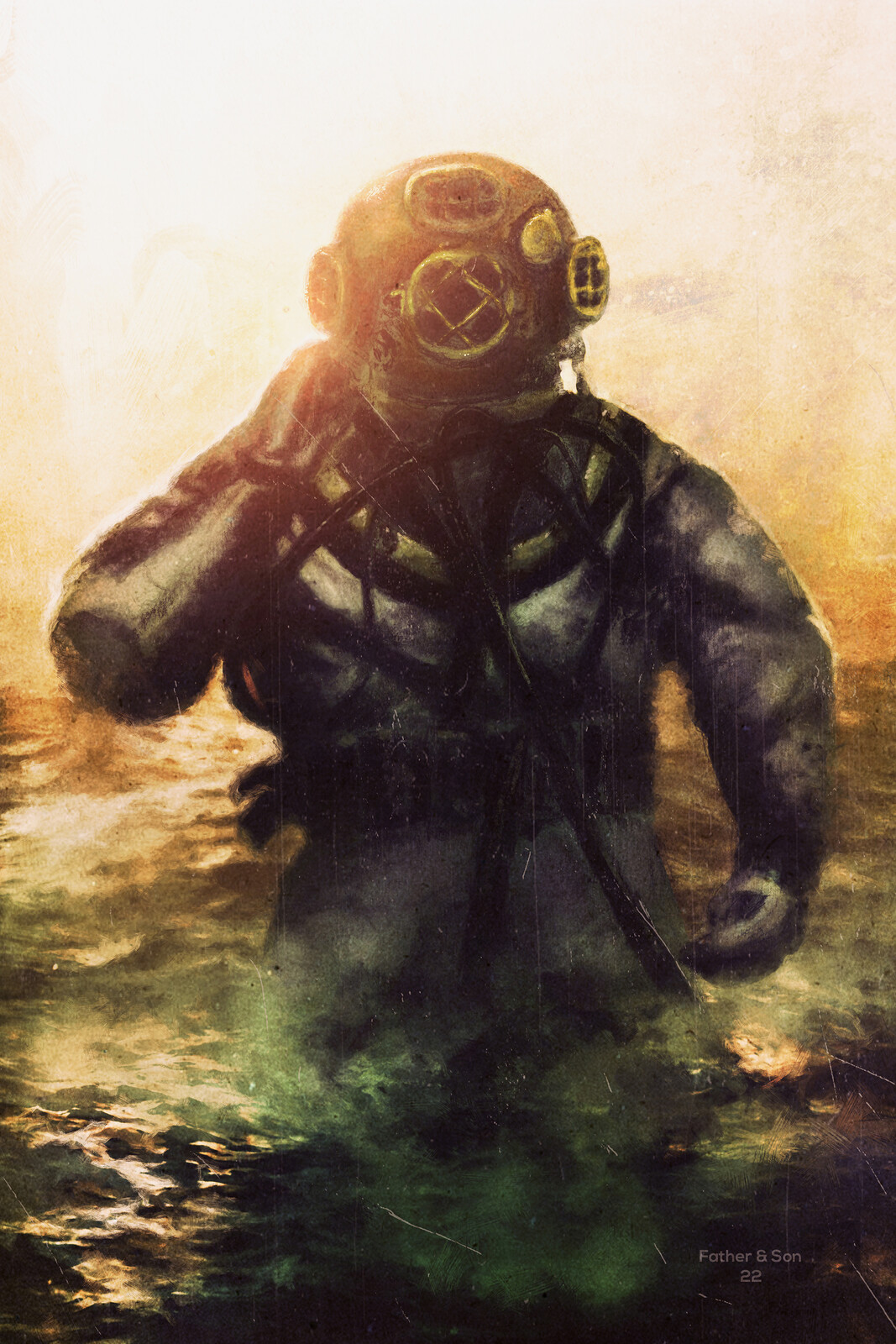 Father and Son Series - The Diver (Print Available)