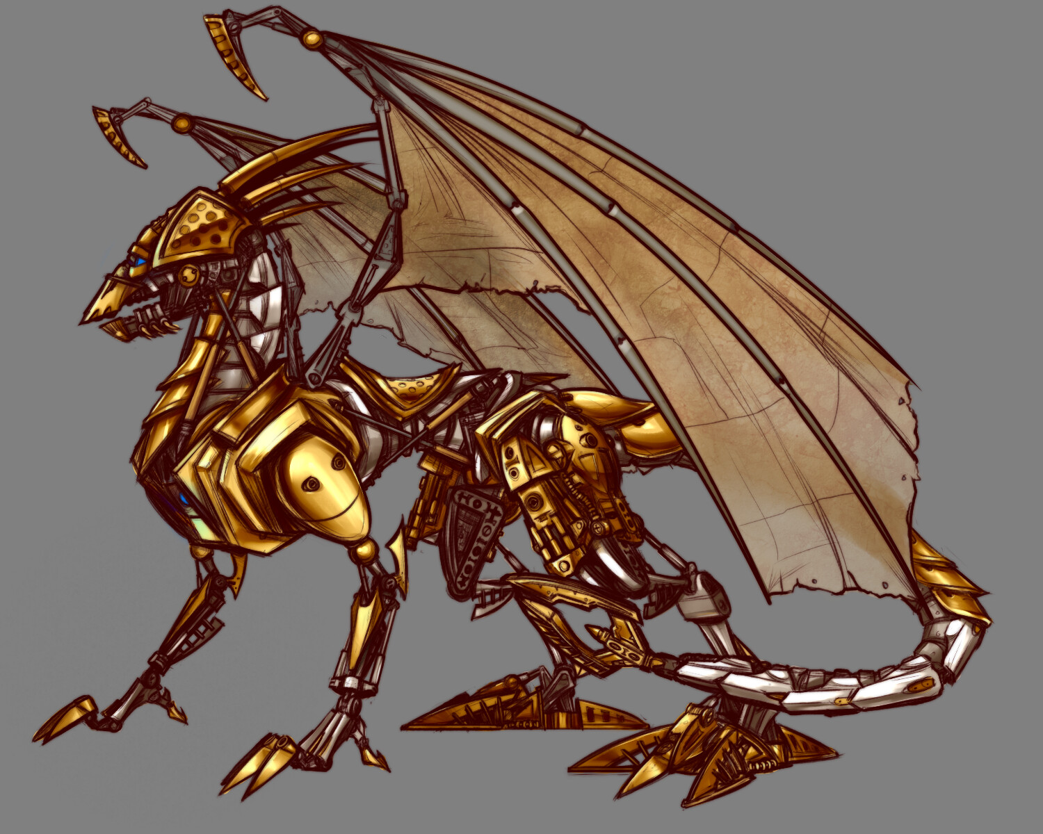 ArtStation - Mechanical Dragon