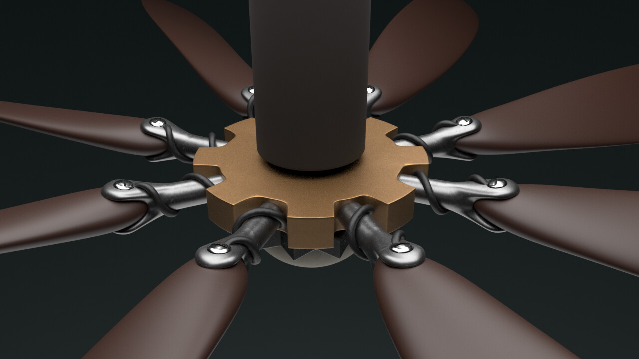 Steampunk ceiling fan hot sale