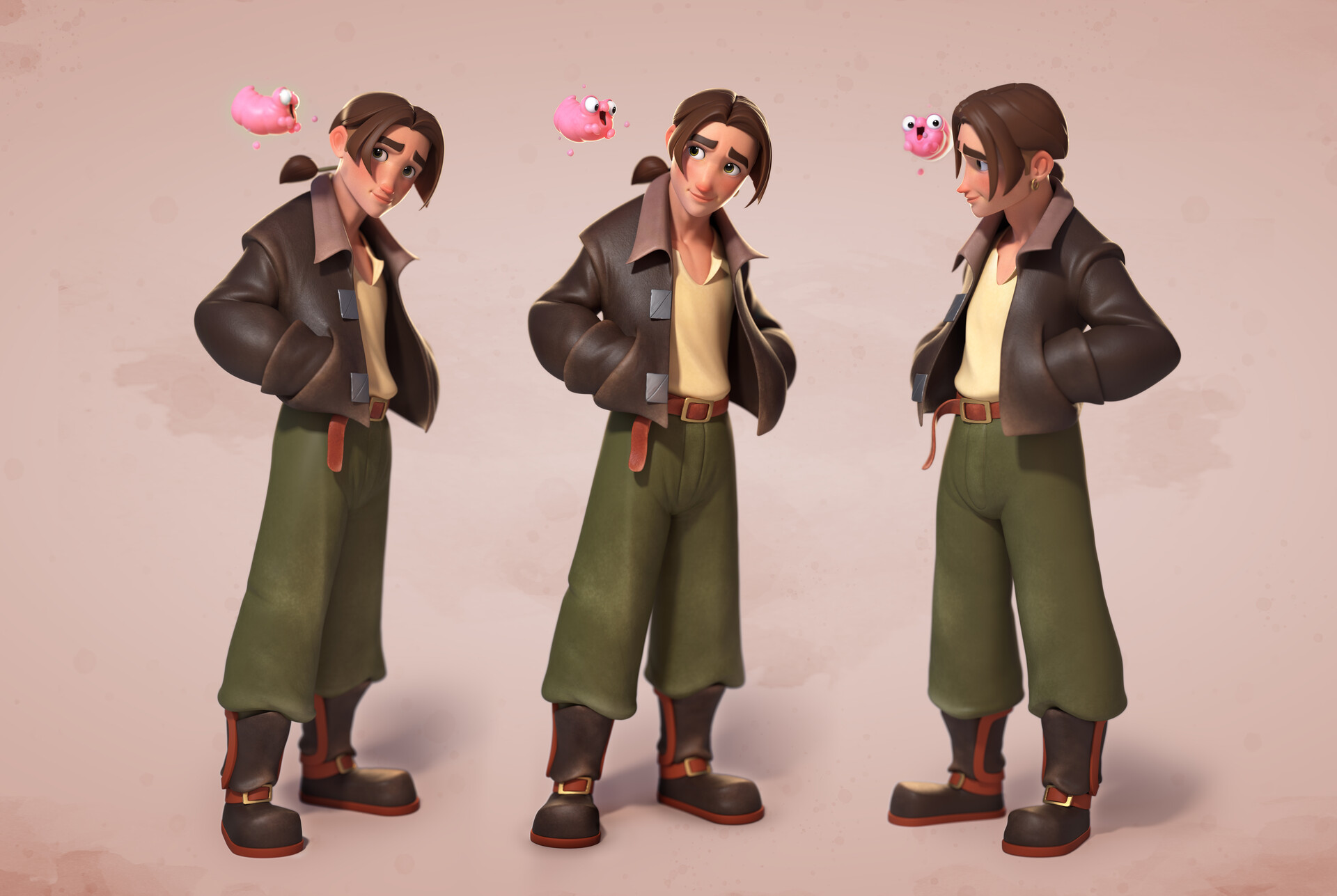 U qolini mushukiga tiqdi