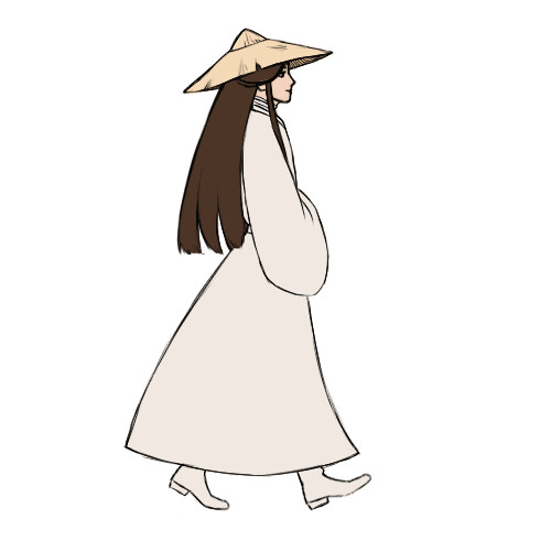 ArtStation Xie Lian walking animation