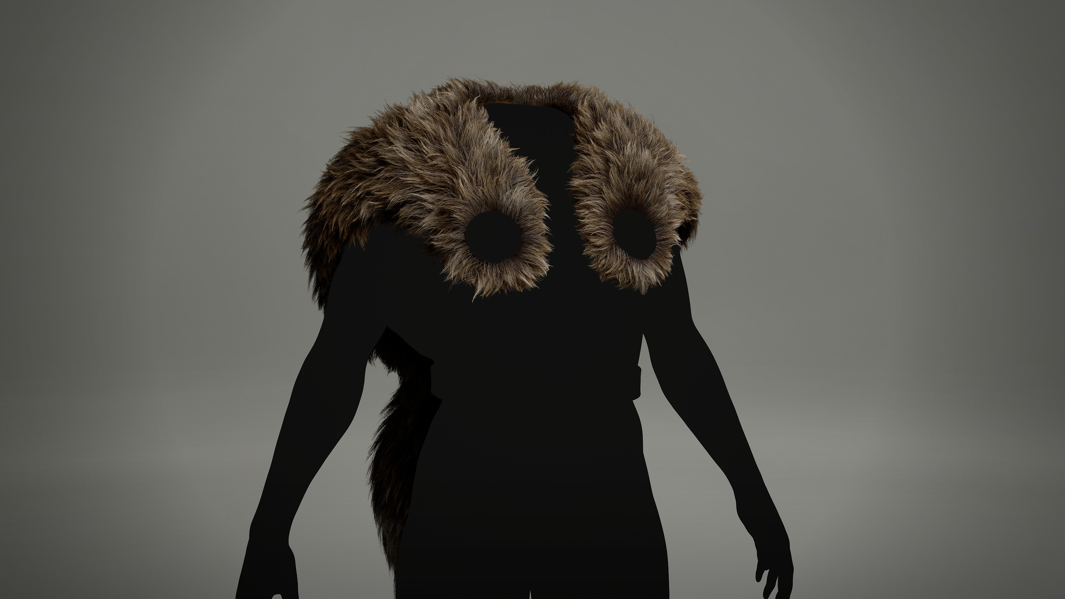 Fox Fur Viking Mantle