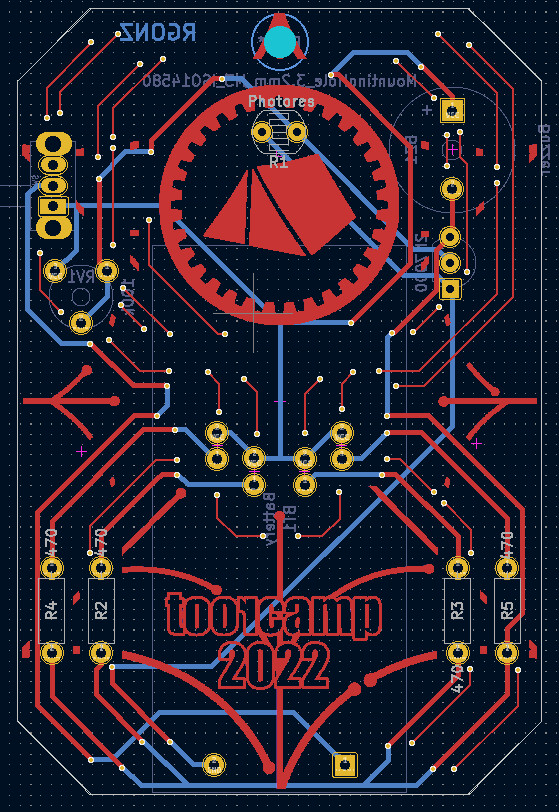 Kicad view, copper 