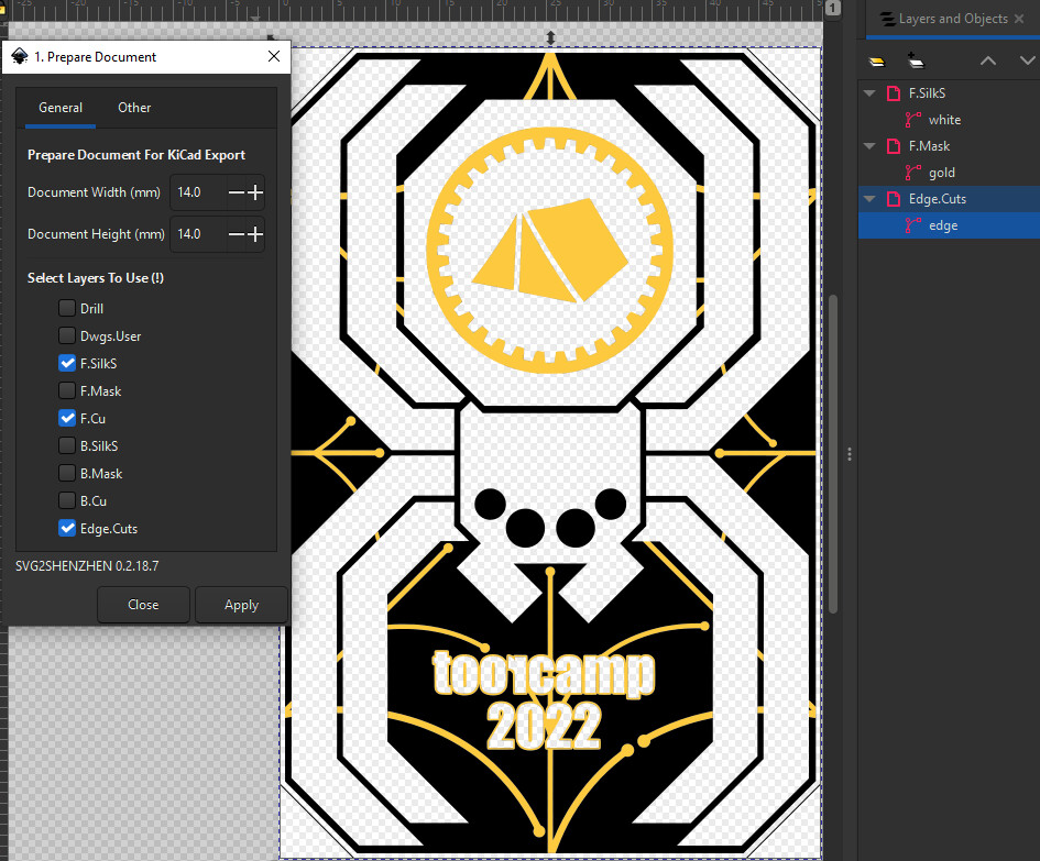 Inkscape KiCAD plugin