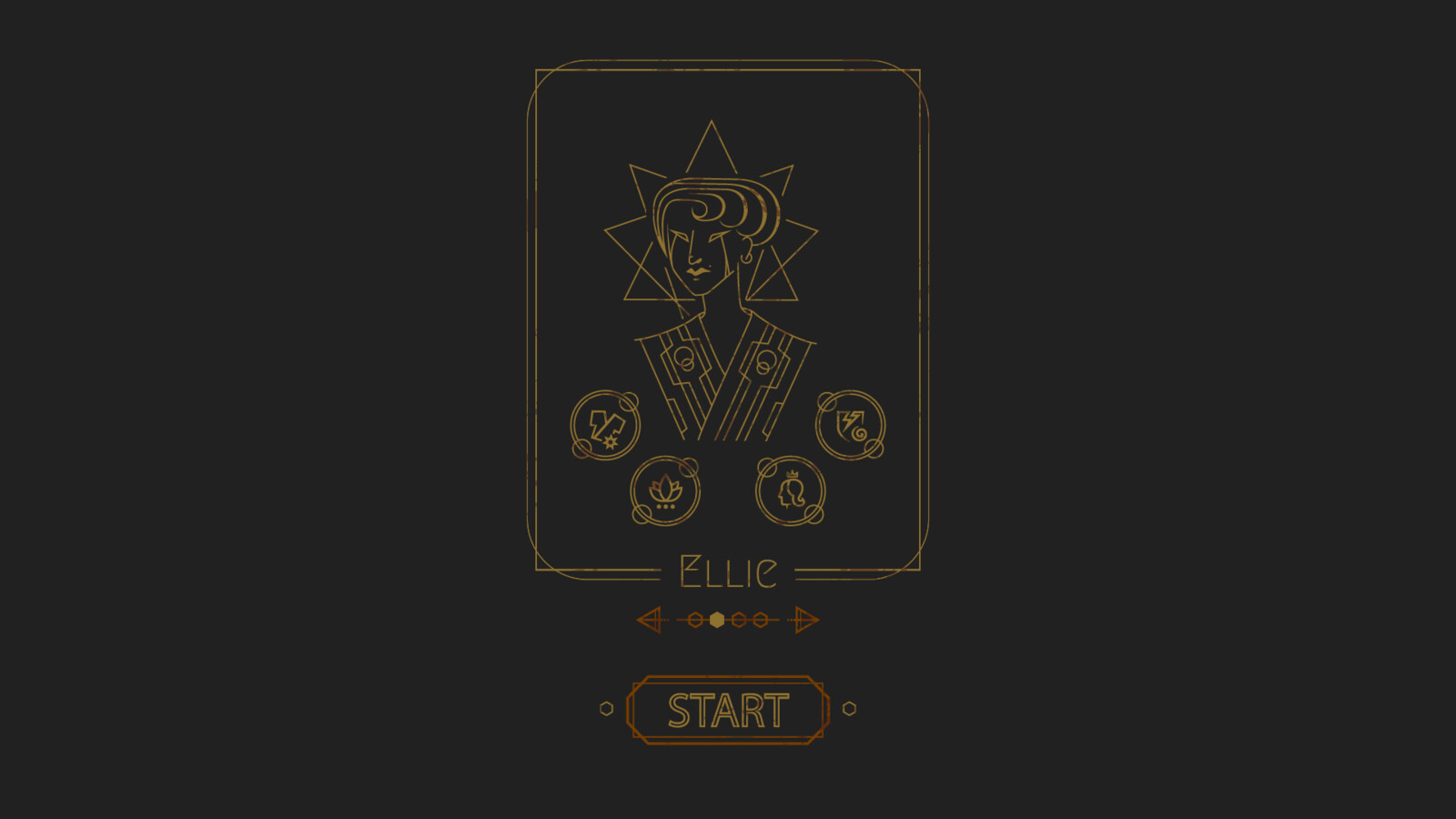 Mock-up for Character selection screen
