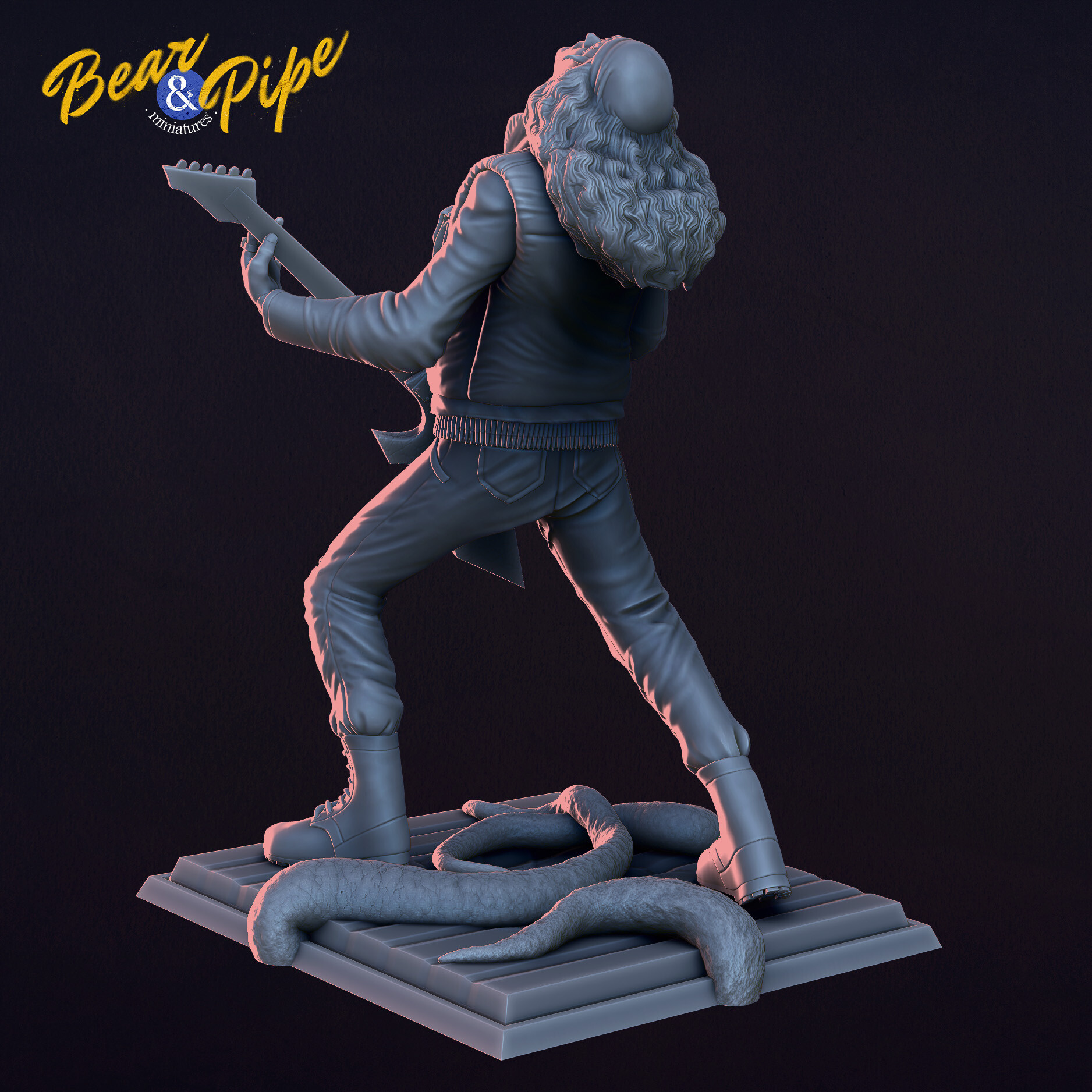 Bear & Pipe Stranger Things Eddie Munson Master of Puppets
