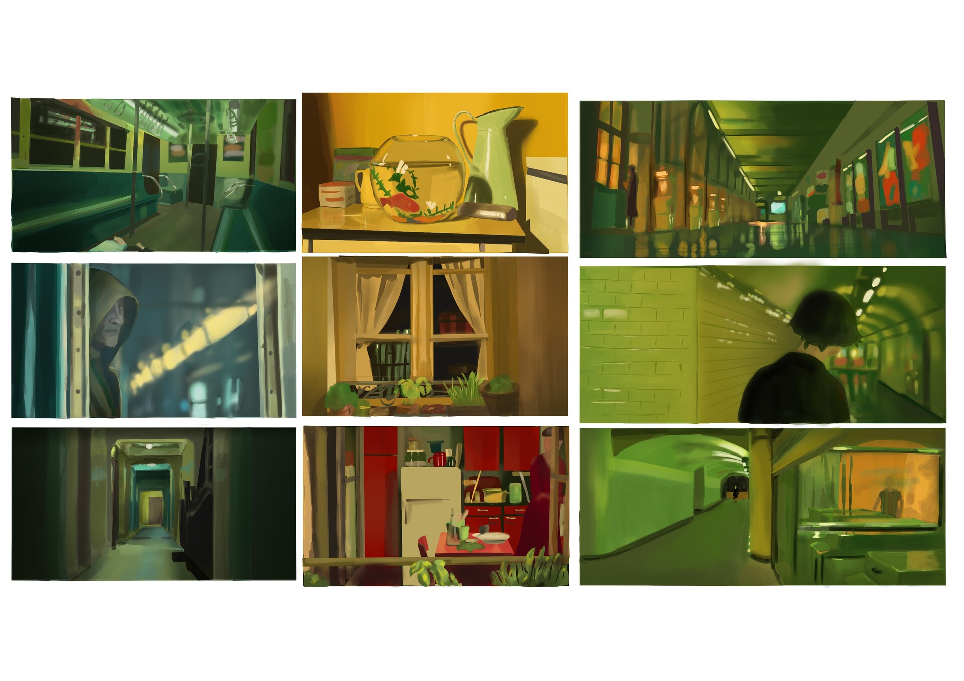 ArtStation - color key study