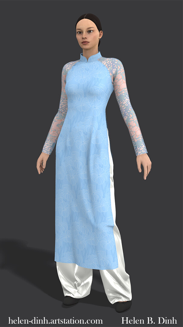 Ao dai 3d sales