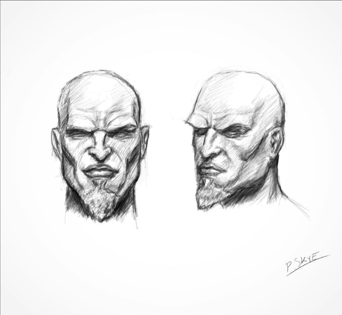 ArtStation - Head Sketch - Ipad 9.7