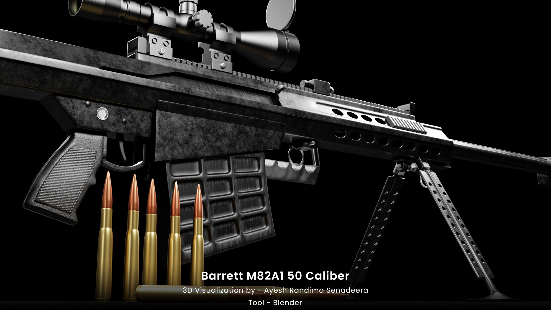 Artstation Barrett M 50 Caliber Bolt Action Sniper Rifle