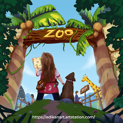 David okon adventures of amerie and kiwi a day at the zoo
