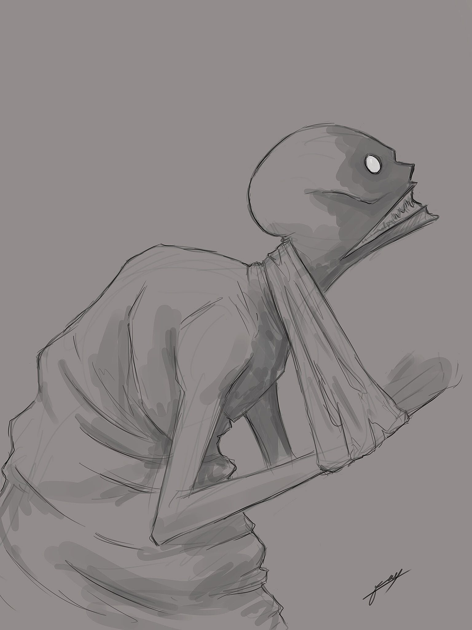 ArtStation depression demon
