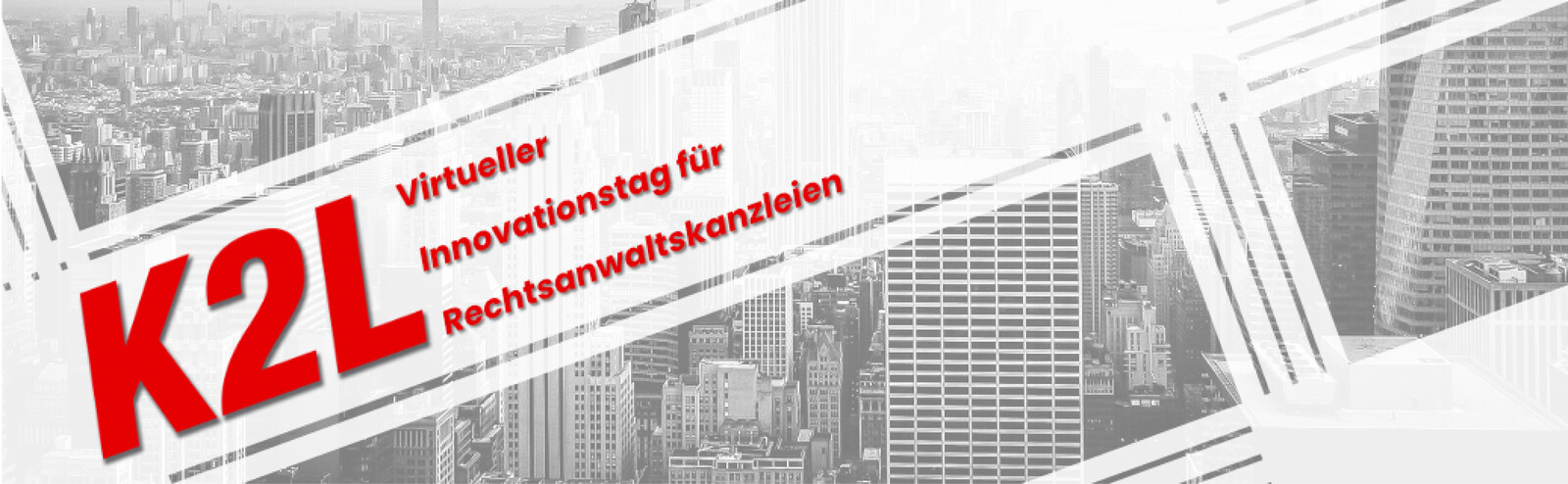 A clean header design for the event's website.