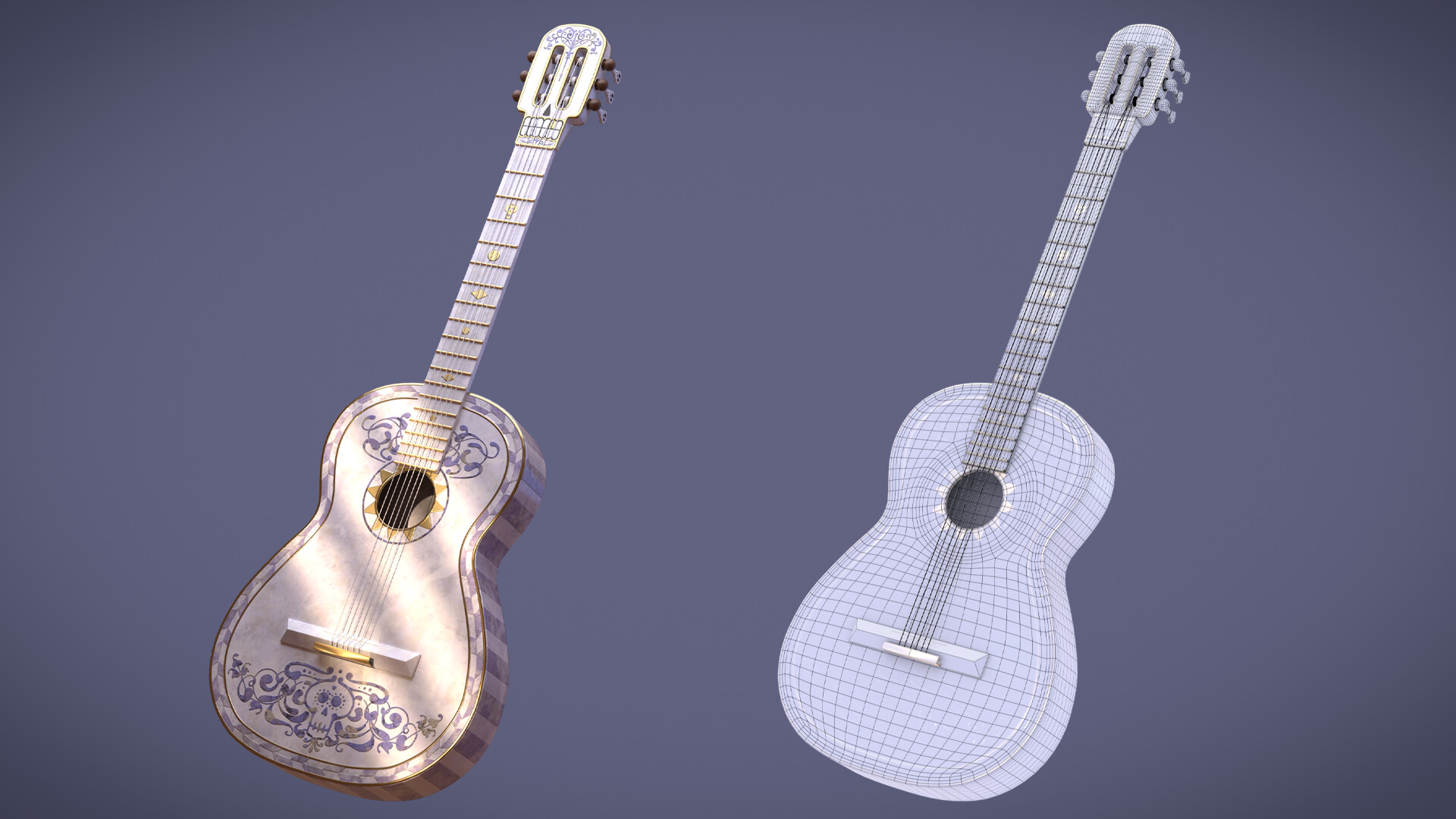 ArtStation - Miguel's guitar from Pixar's movie: Coco