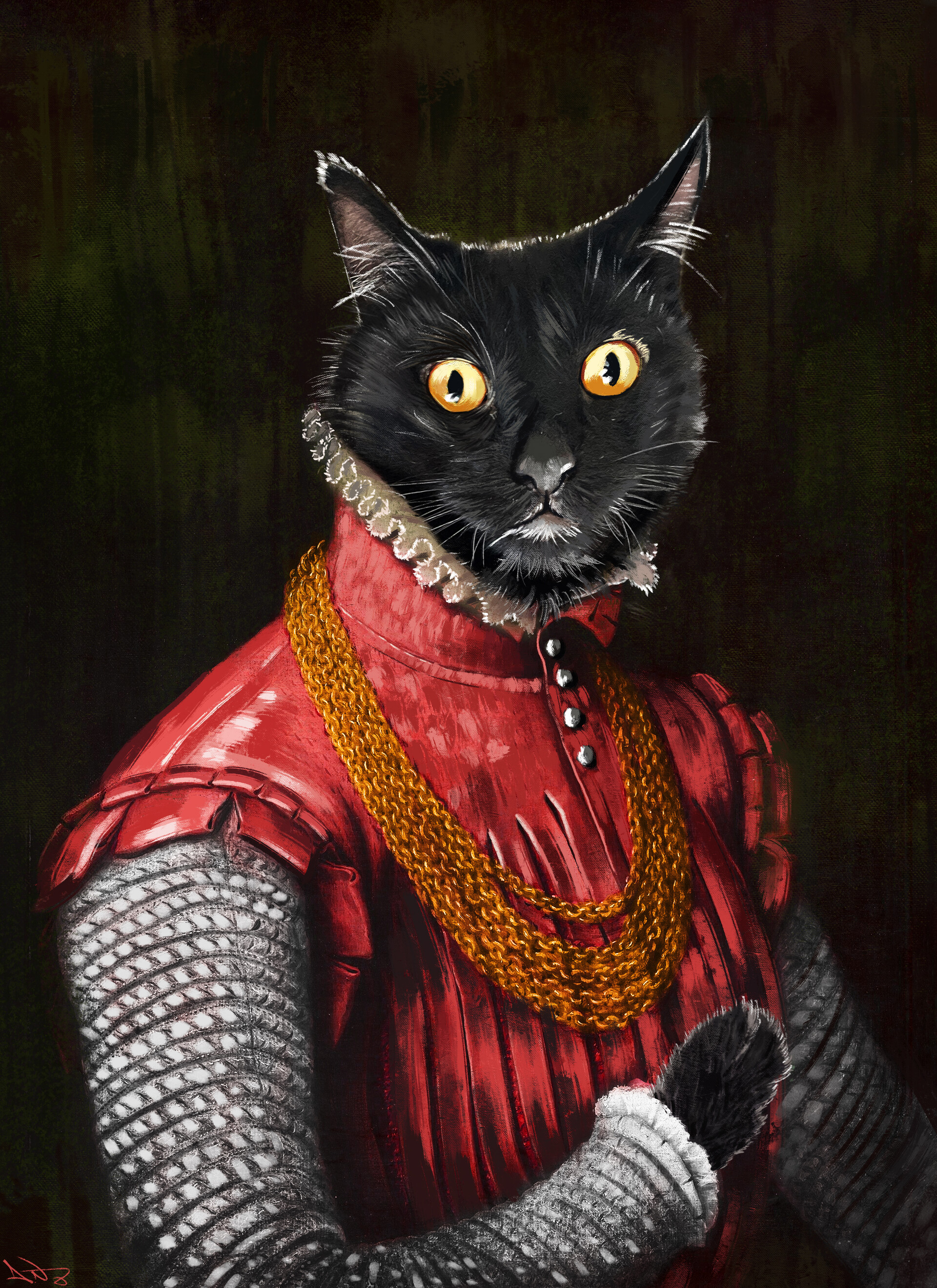 ArtStation Renaissance cat