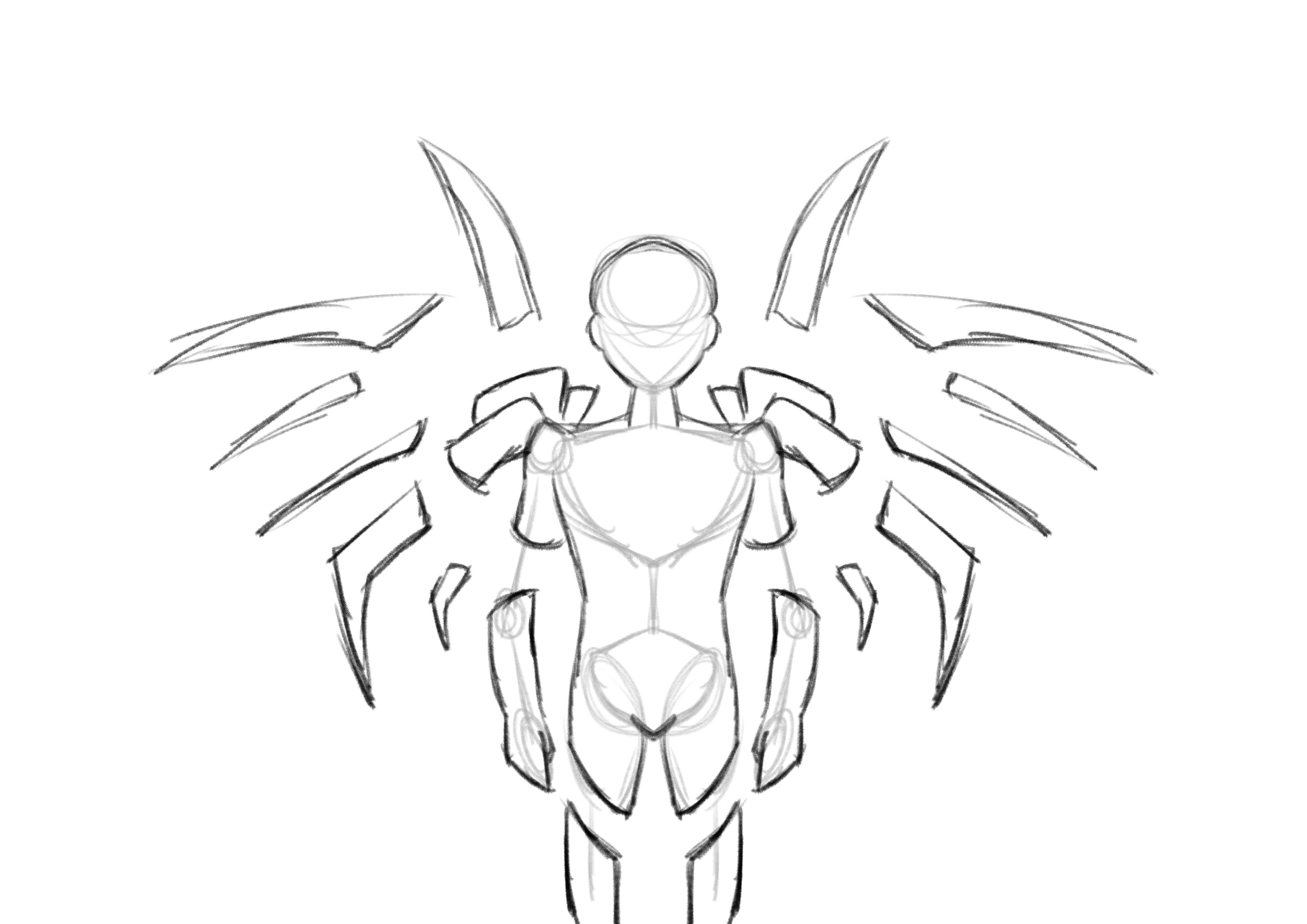 More limbs added to look as if they were wings.