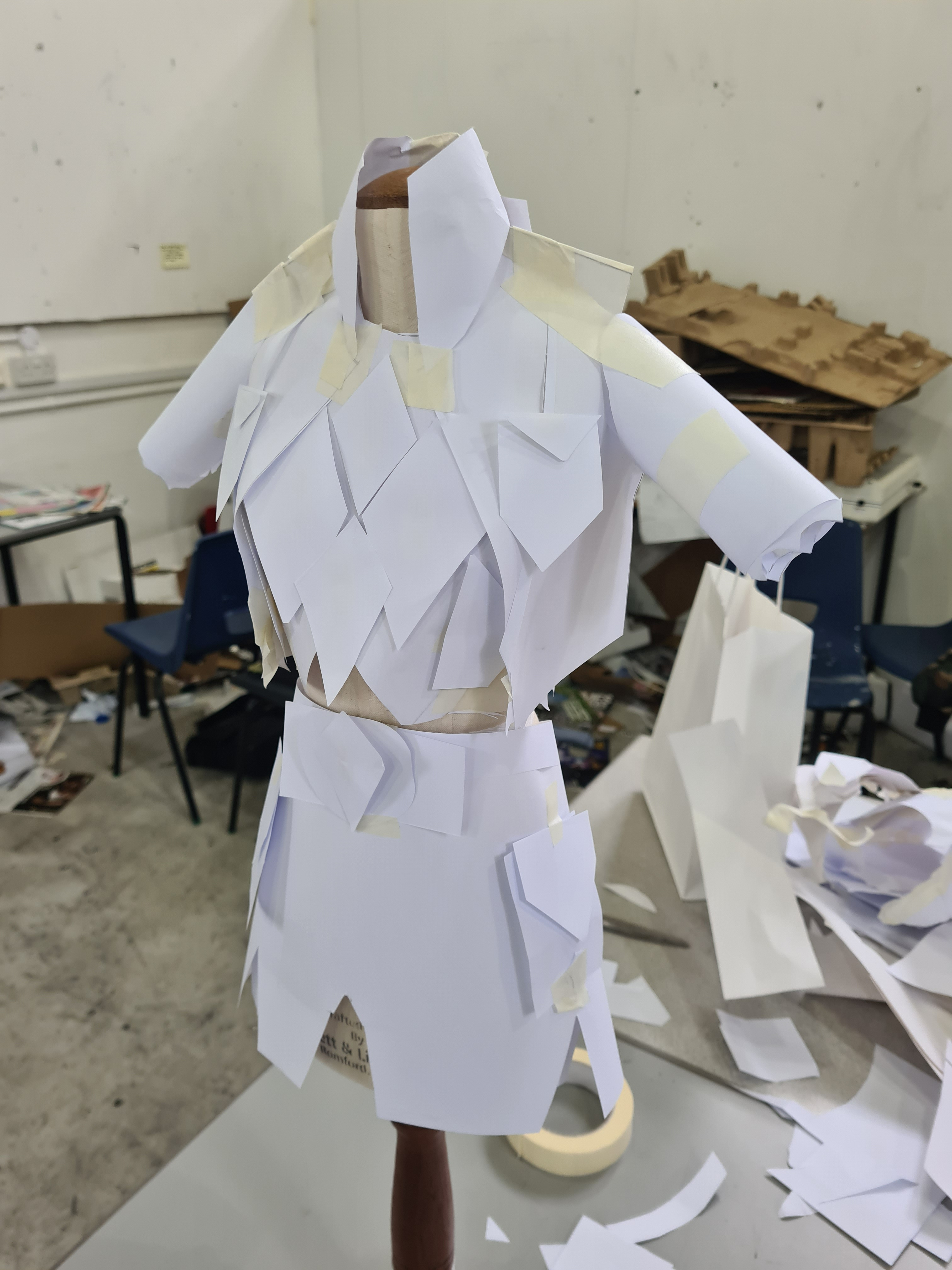 Paper version of character clothing as to make a turn around 1