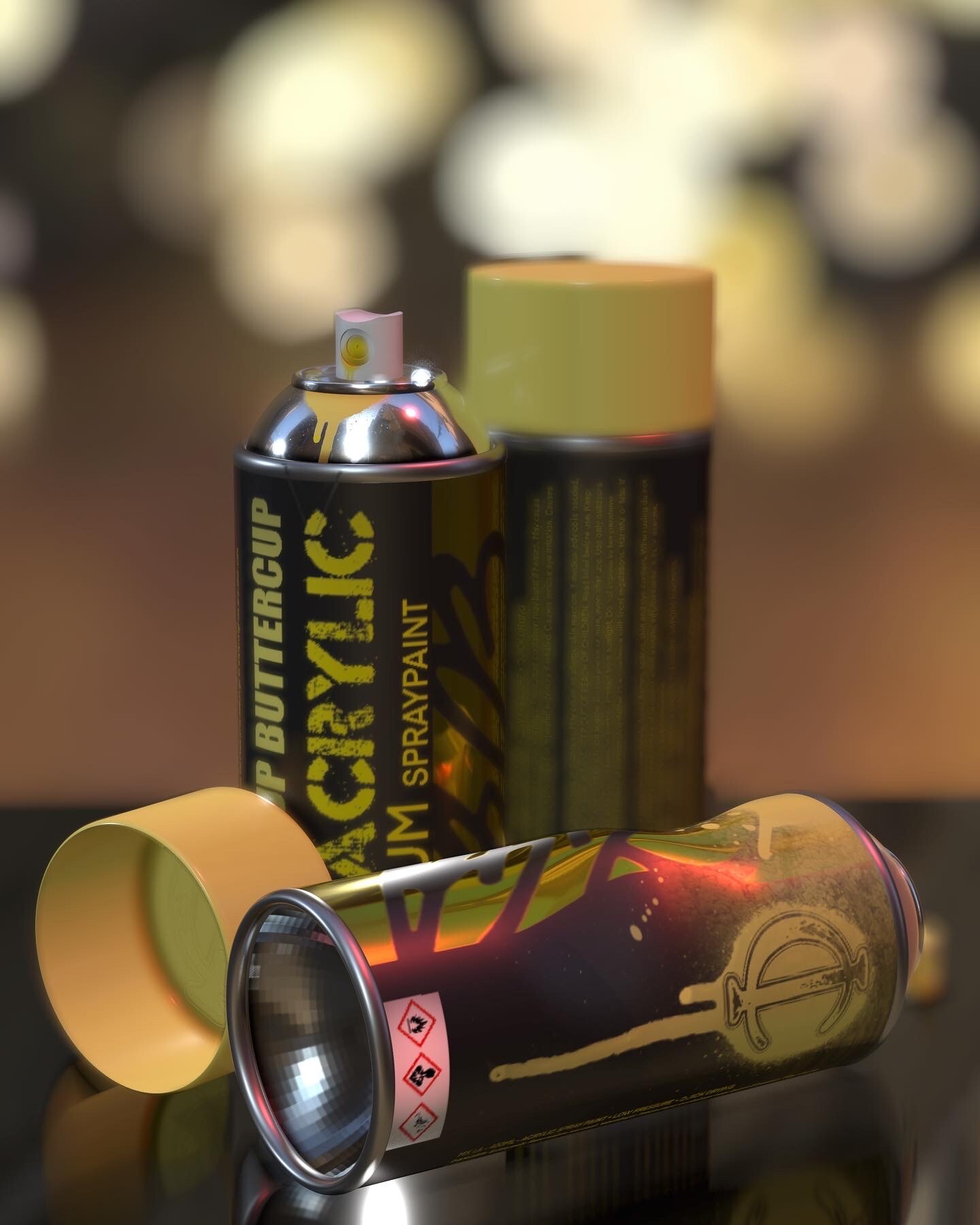 ArtStation Spray paint cans