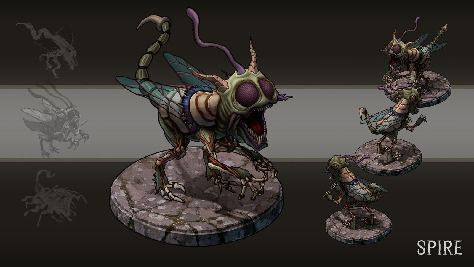 Dark Rat fly Scorpion