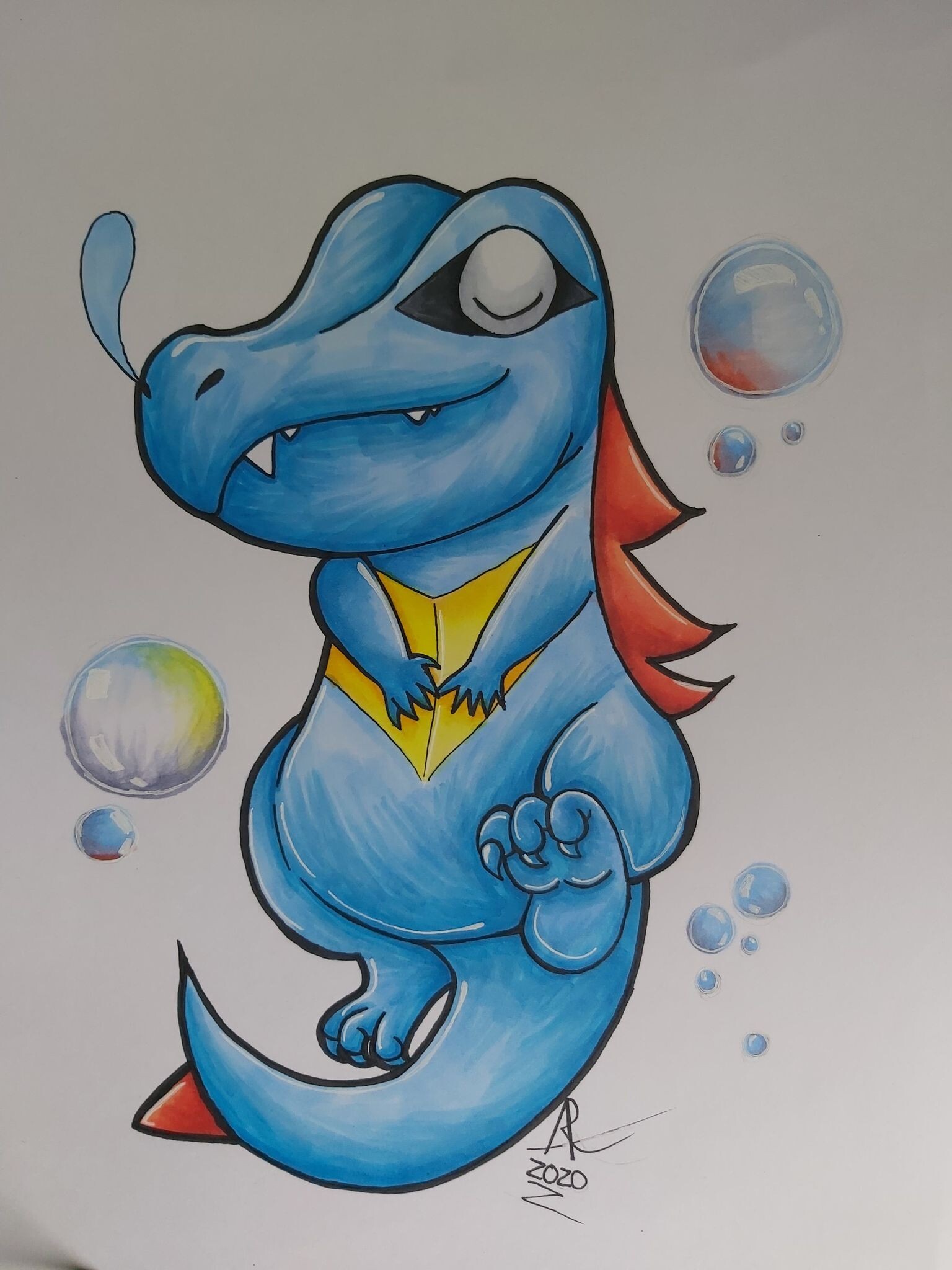 Artstation Totodile Fanart Artstation Totodile Fanart