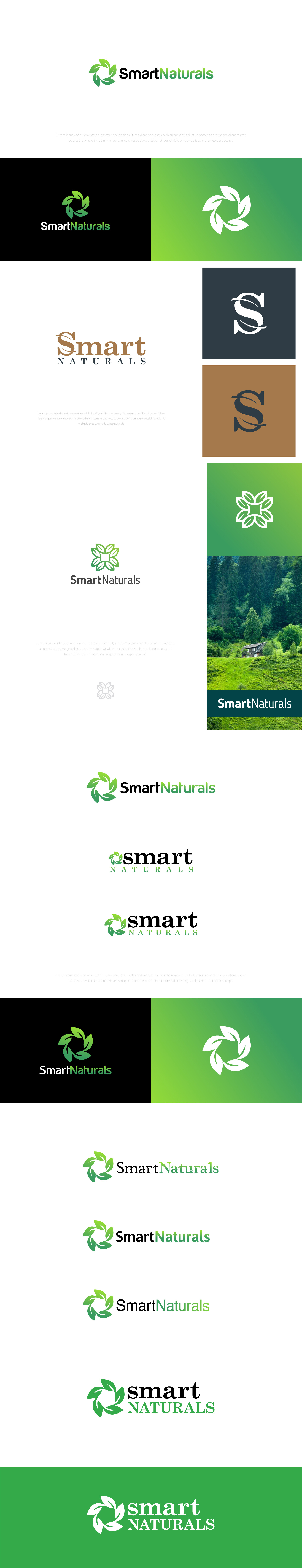 ArtStation - Smart Naturals Logo Concepts | Brand Logo Designs