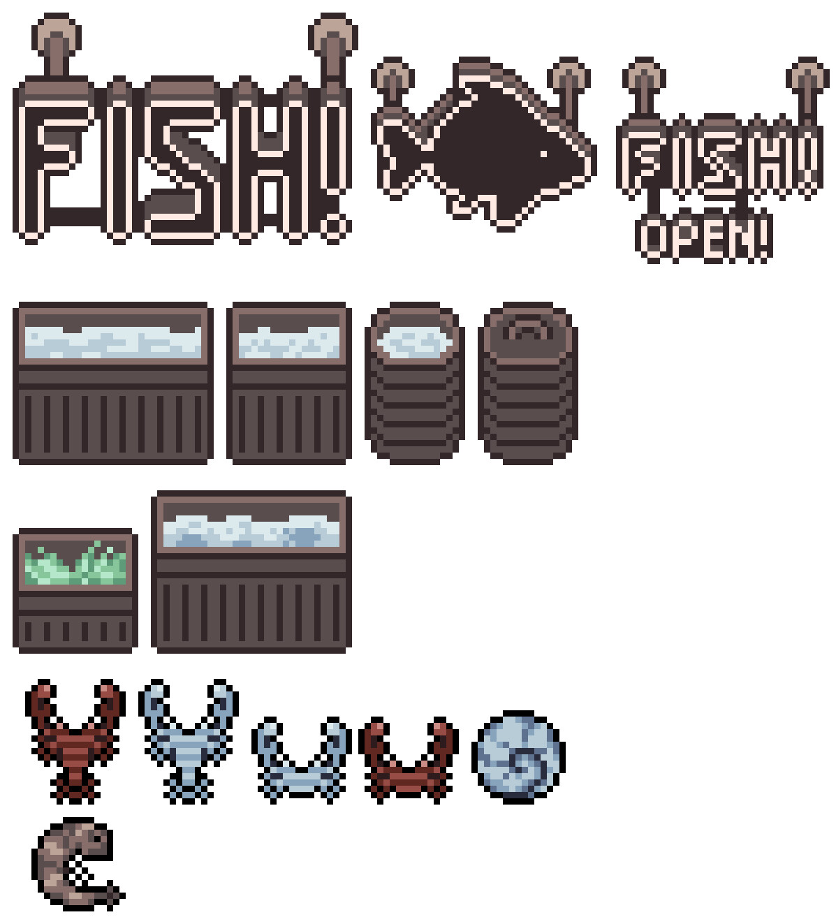ArtStation Fish market Assets