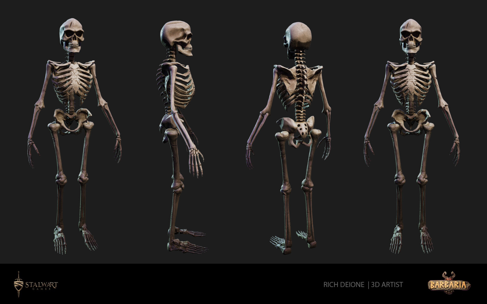Skeleton prop featured in the world of Barbaria.