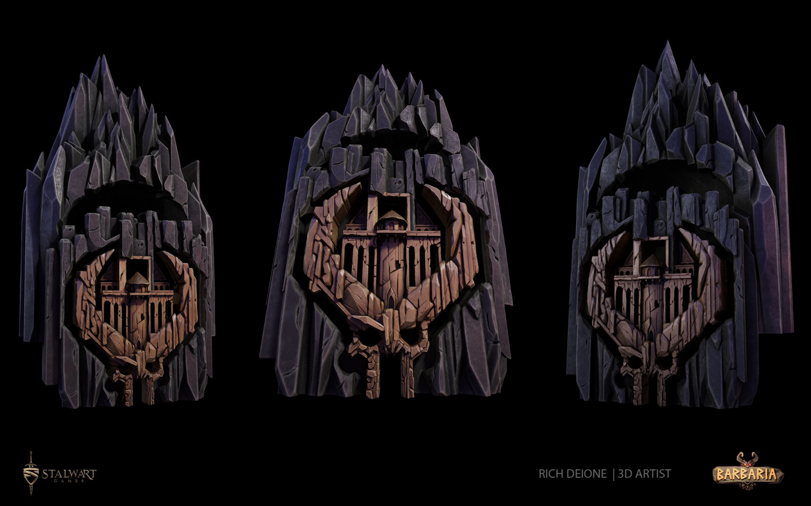 "Skull Mountain" modular environment piece.