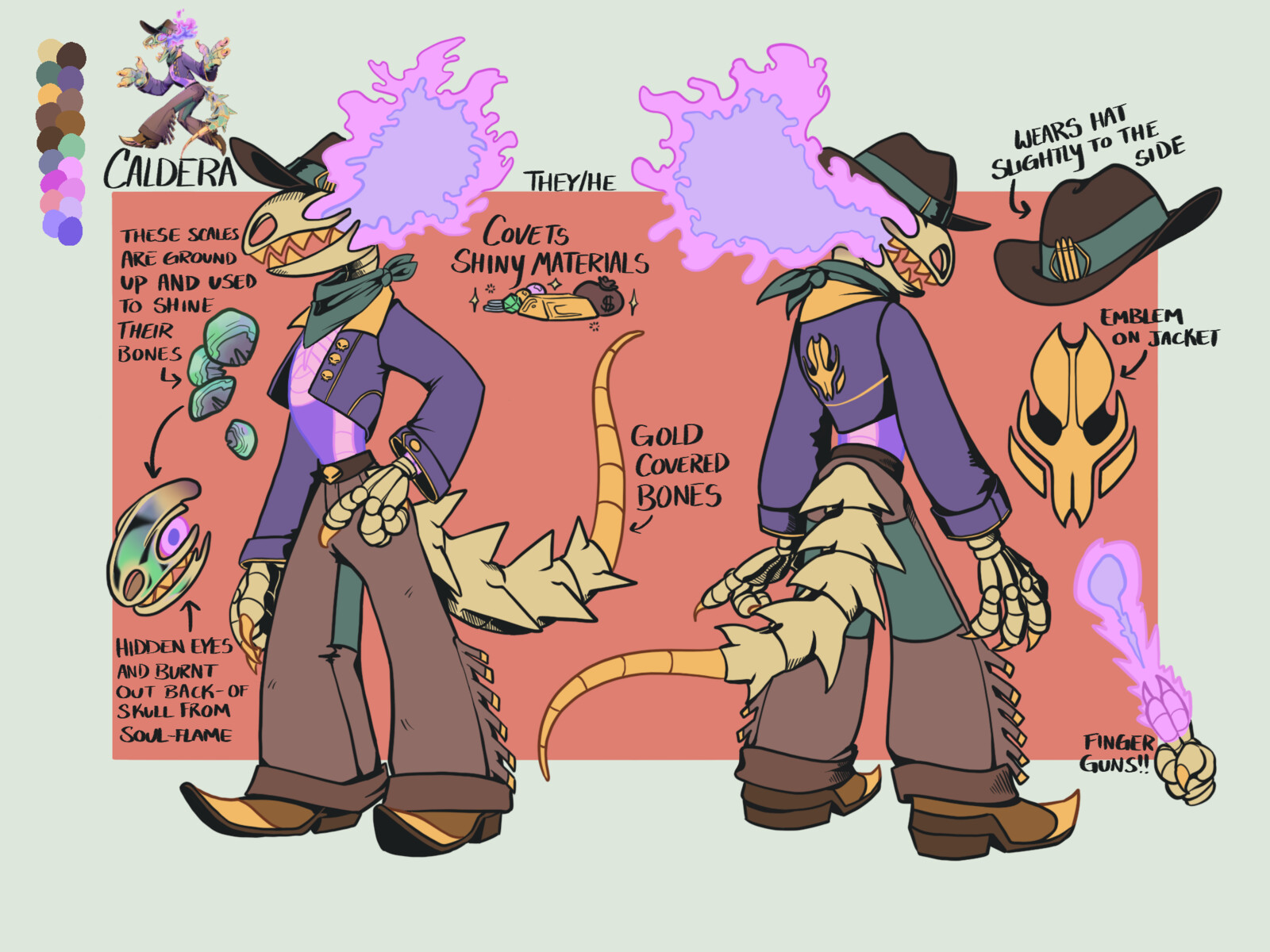 Reference sheet for Caldera